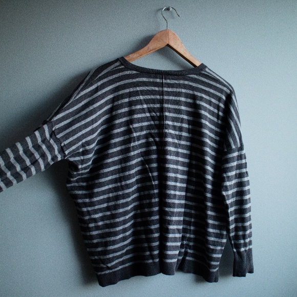 Loft Dolman Stripped Long Sleeve Top - Picture 3 of 4